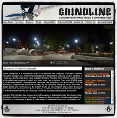 Grindline Skateparks Custom CMS